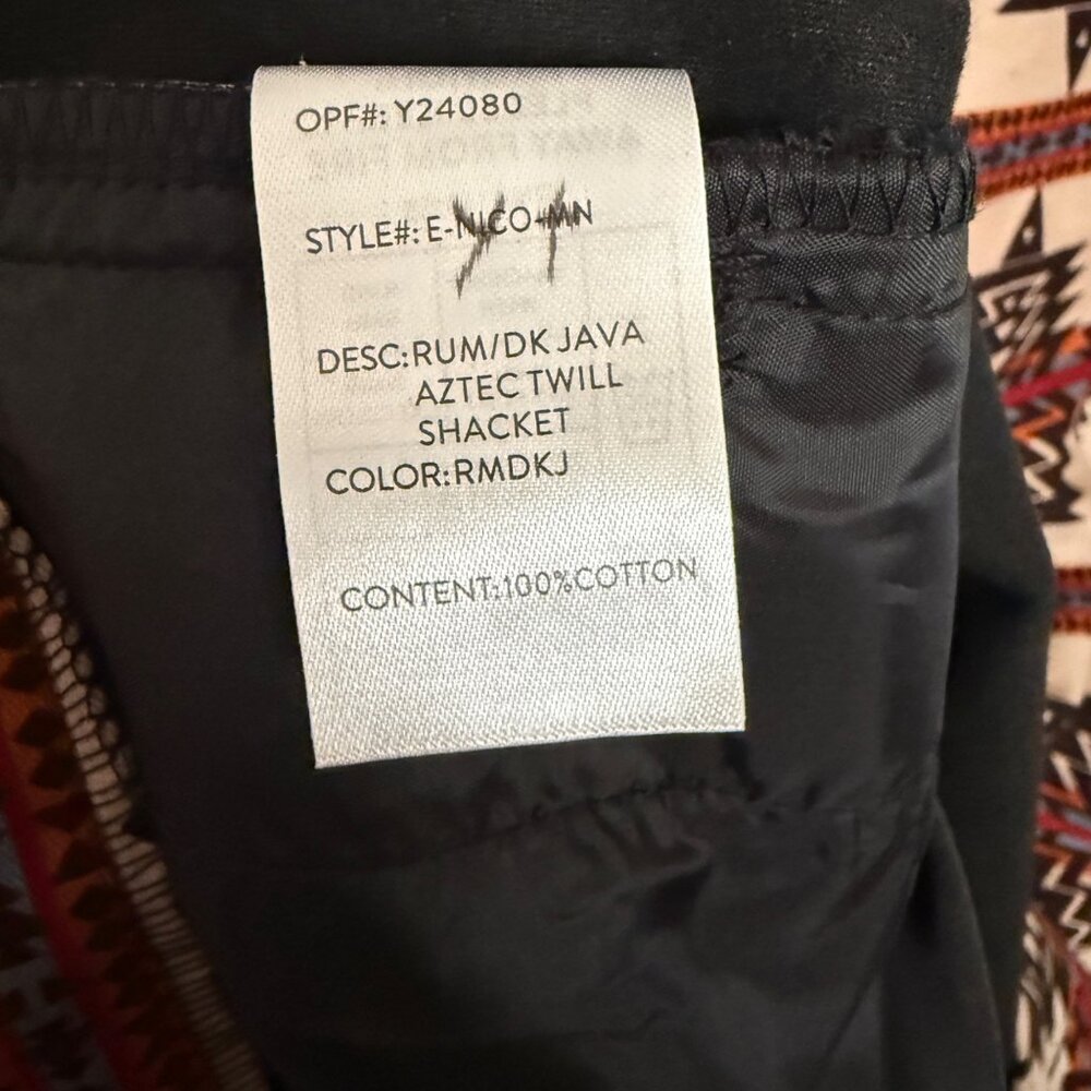 Nomad Aztec Print Long-Sleeve Shacket NWT - Picture 5 of 5